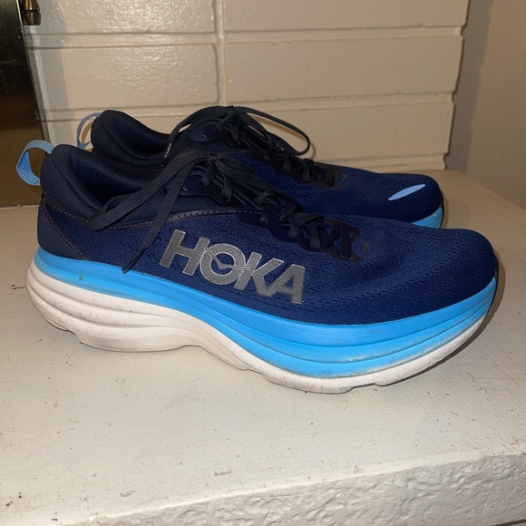 HOKA Men's Bondi 8 Running Shoes Outerspace Mens 11 Wide - Picture 3 of 9